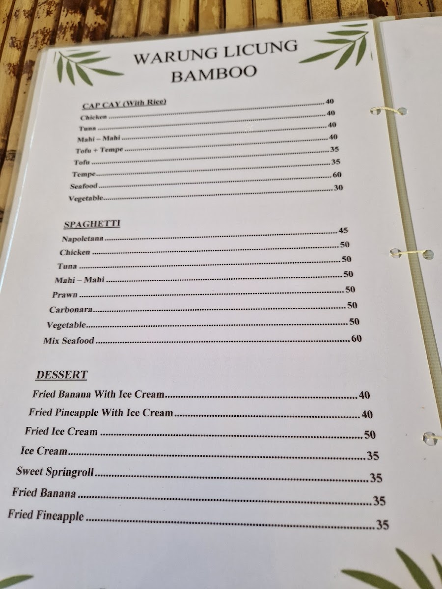 WARUNG LICUNG BAMBOO Menu - Image 5